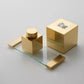 Luxury 24-karat Matt Gold Bathroom Tray by Decor Walther