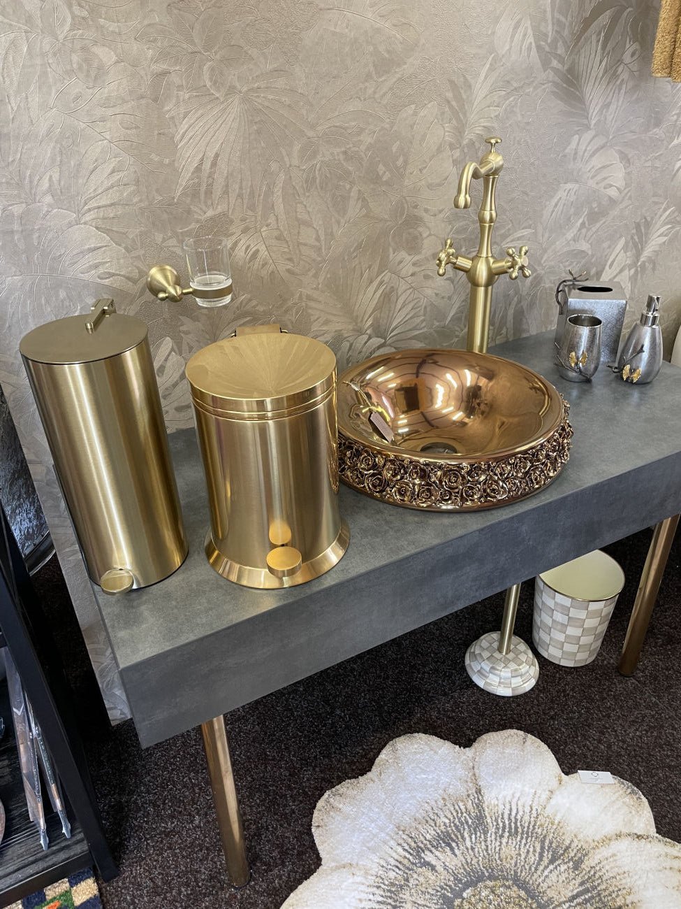 RA HOMESTORE New 2pc Gold Shade Metal 3L | Offer Of The Day