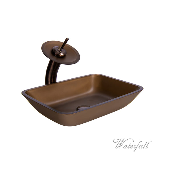 Waterfall® Faucet with Allure Sand Brown Sink - Combo