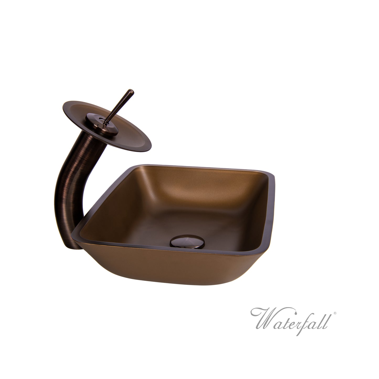 Waterfall® Faucet with Allure Sand Brown Sink - Combo