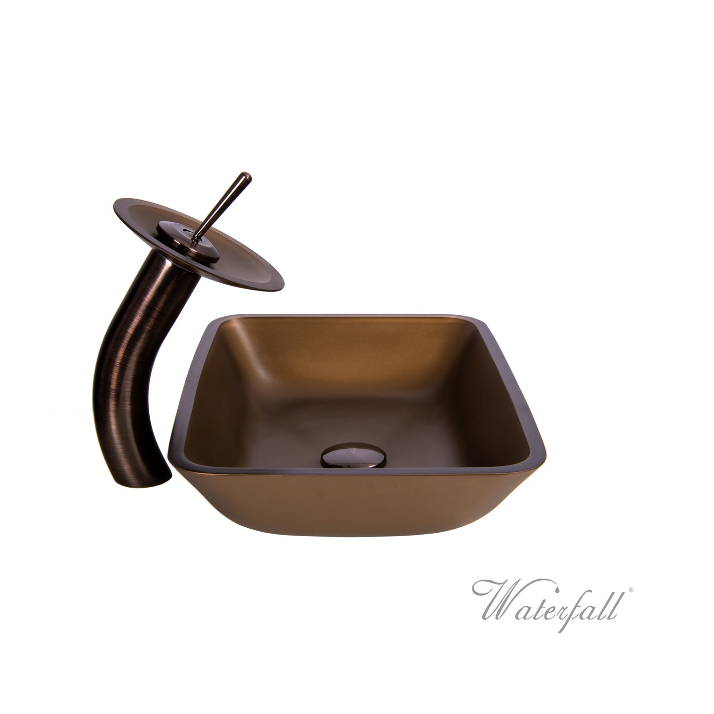 Waterfall® Faucet with Allure Sand Brown Sink - Combo