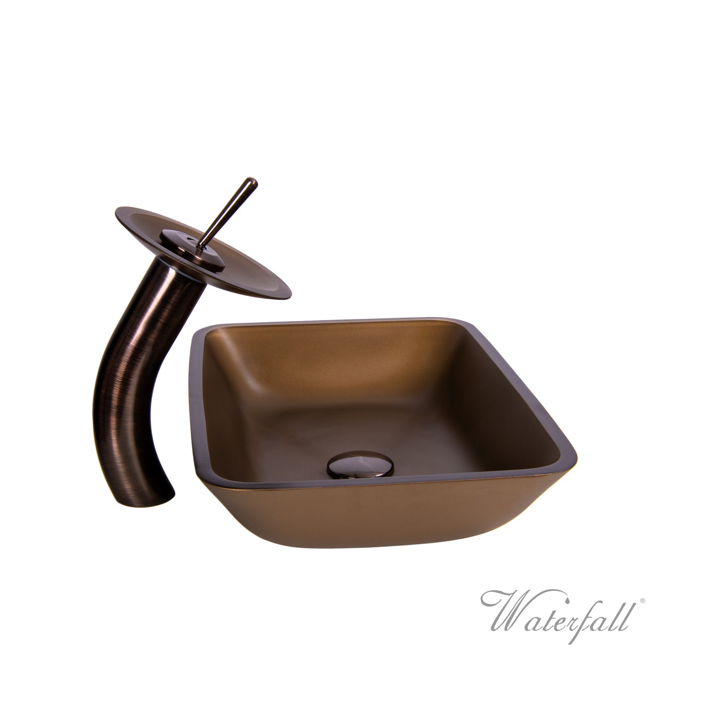 Waterfall® Faucet with Allure Sand Brown Sink - Combo