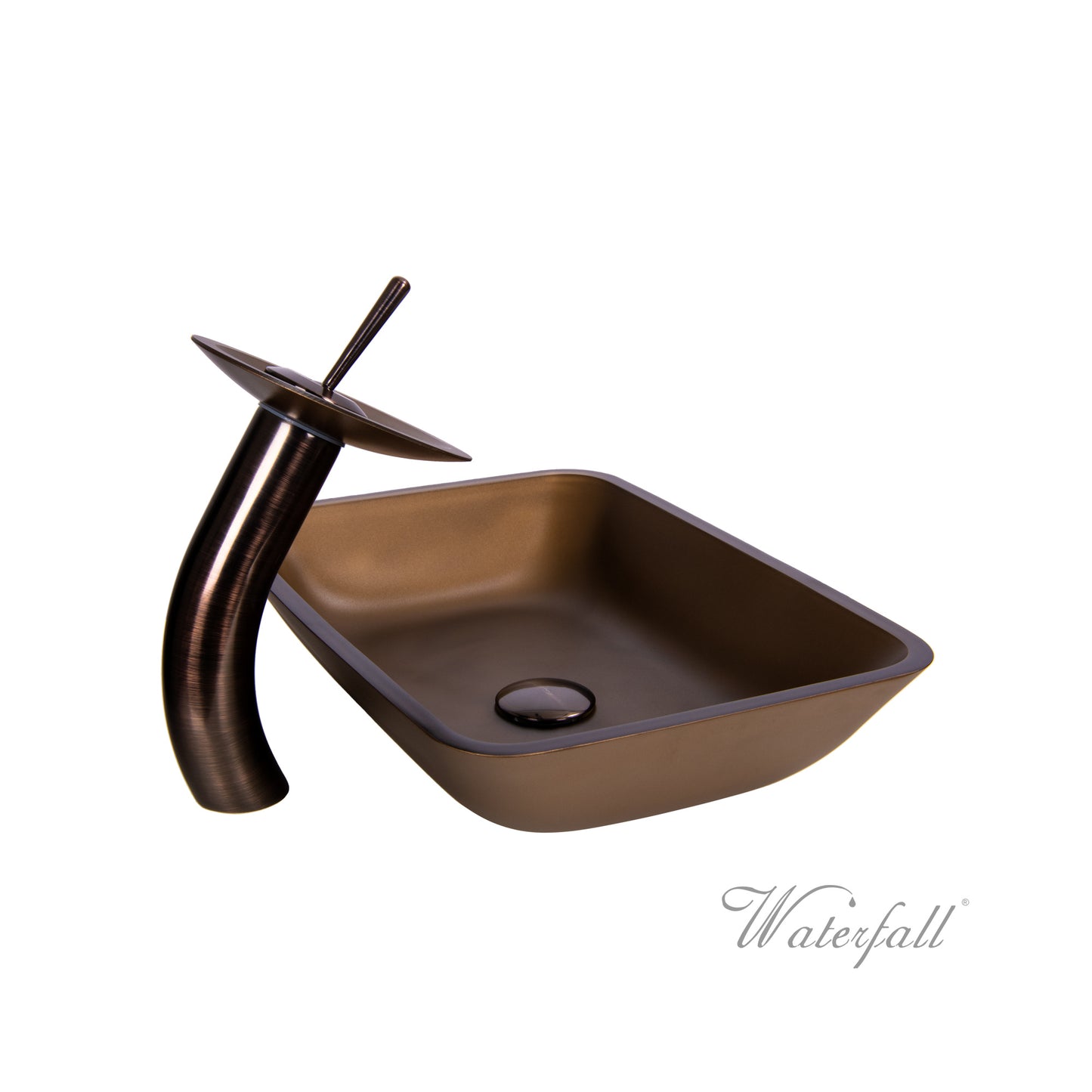 Waterfall® Faucet with Allure Sand Brown Sink - Combo