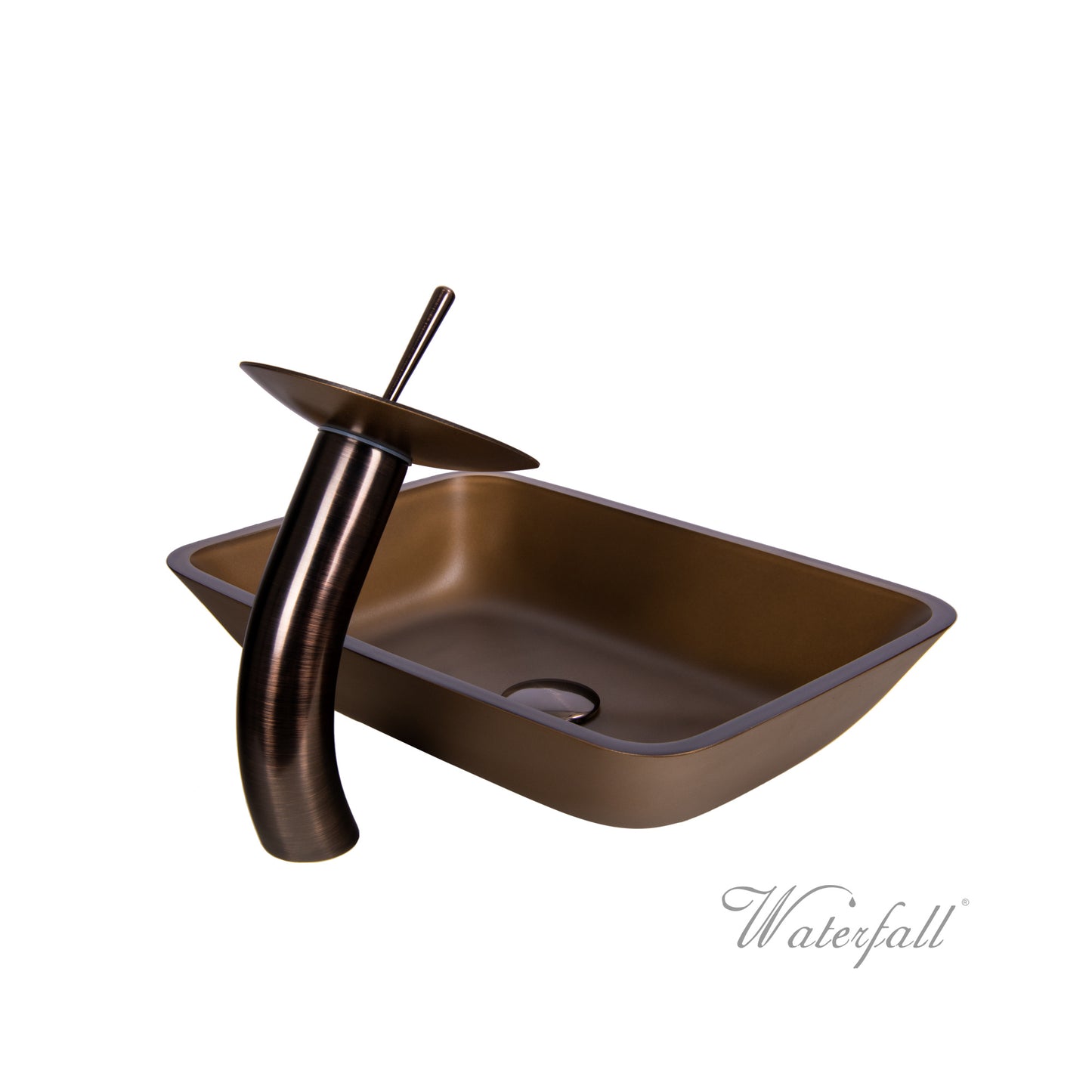 Waterfall® Faucet with Allure Sand Brown Sink - Combo