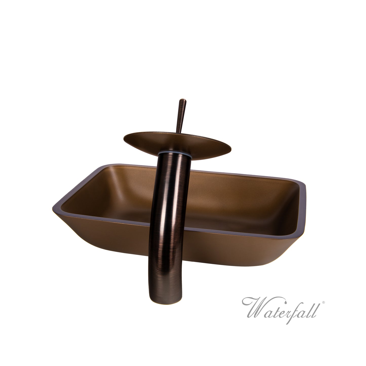 Waterfall® Faucet with Allure Sand Brown Sink - Combo