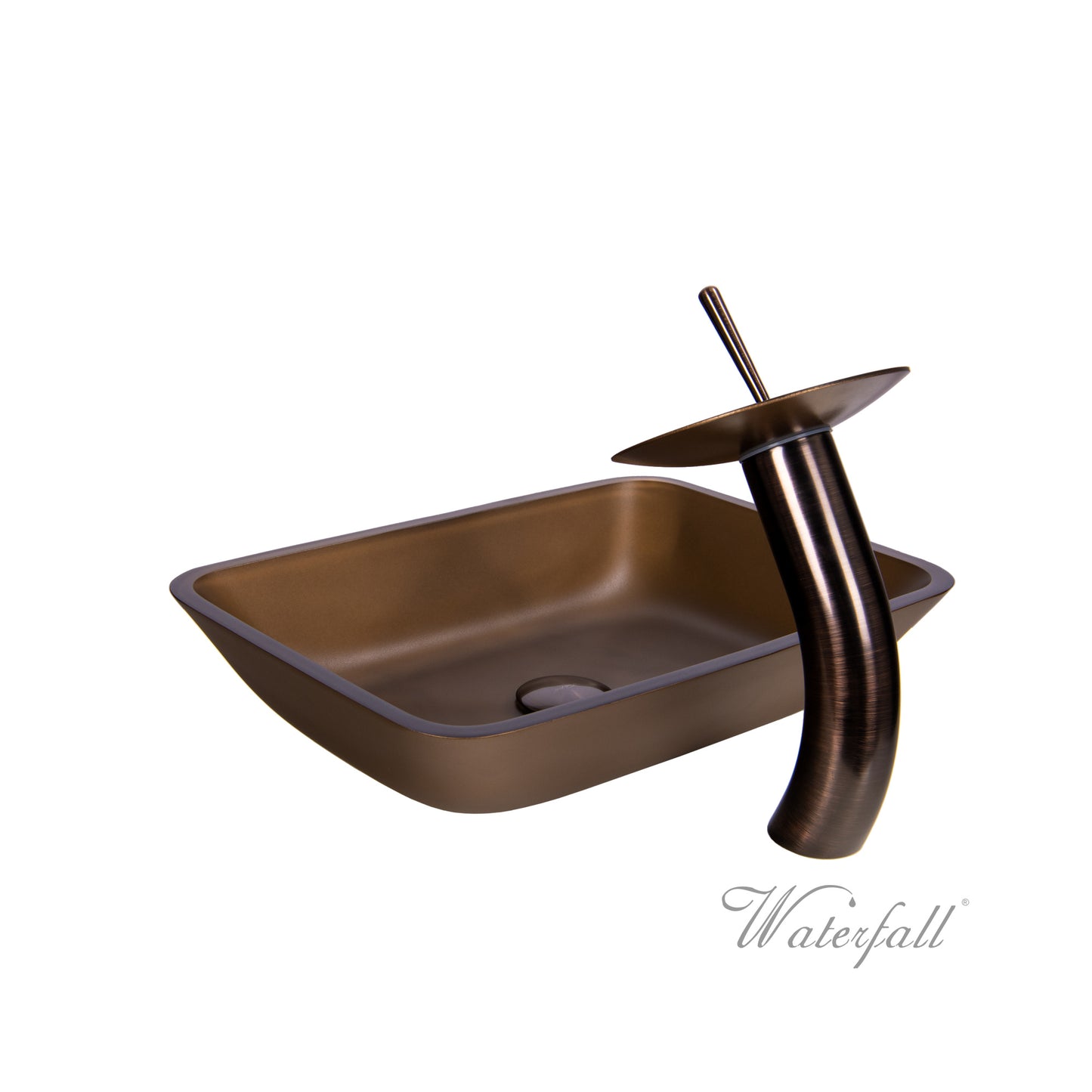 Waterfall® Faucet with Allure Sand Brown Sink - Combo