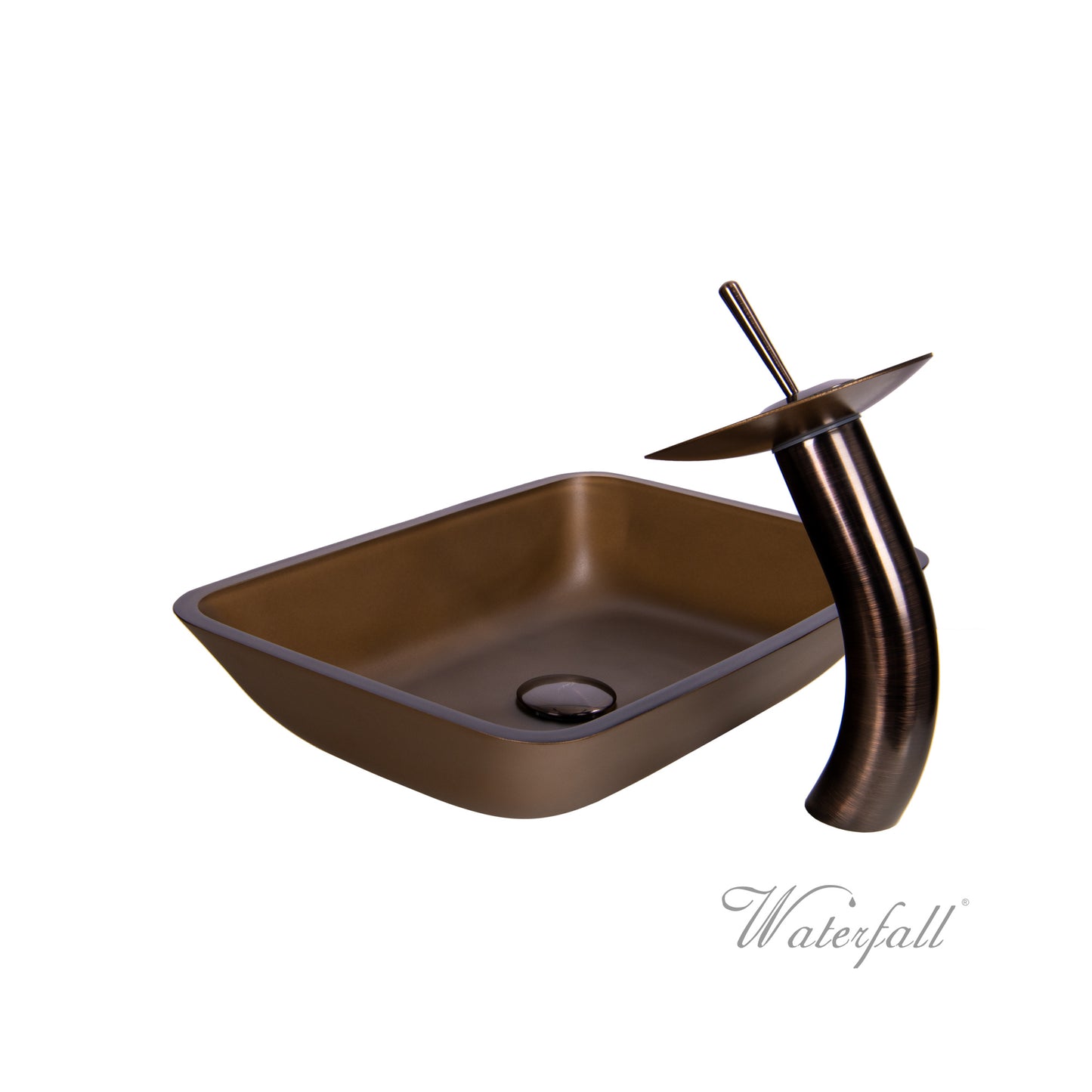 Waterfall® Faucet with Allure Sand Brown Sink - Combo