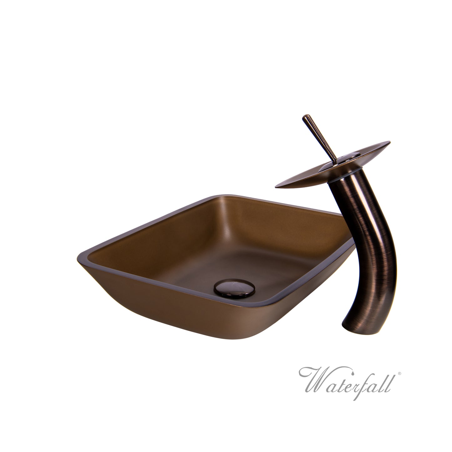 Waterfall® Faucet with Allure Sand Brown Sink - Combo