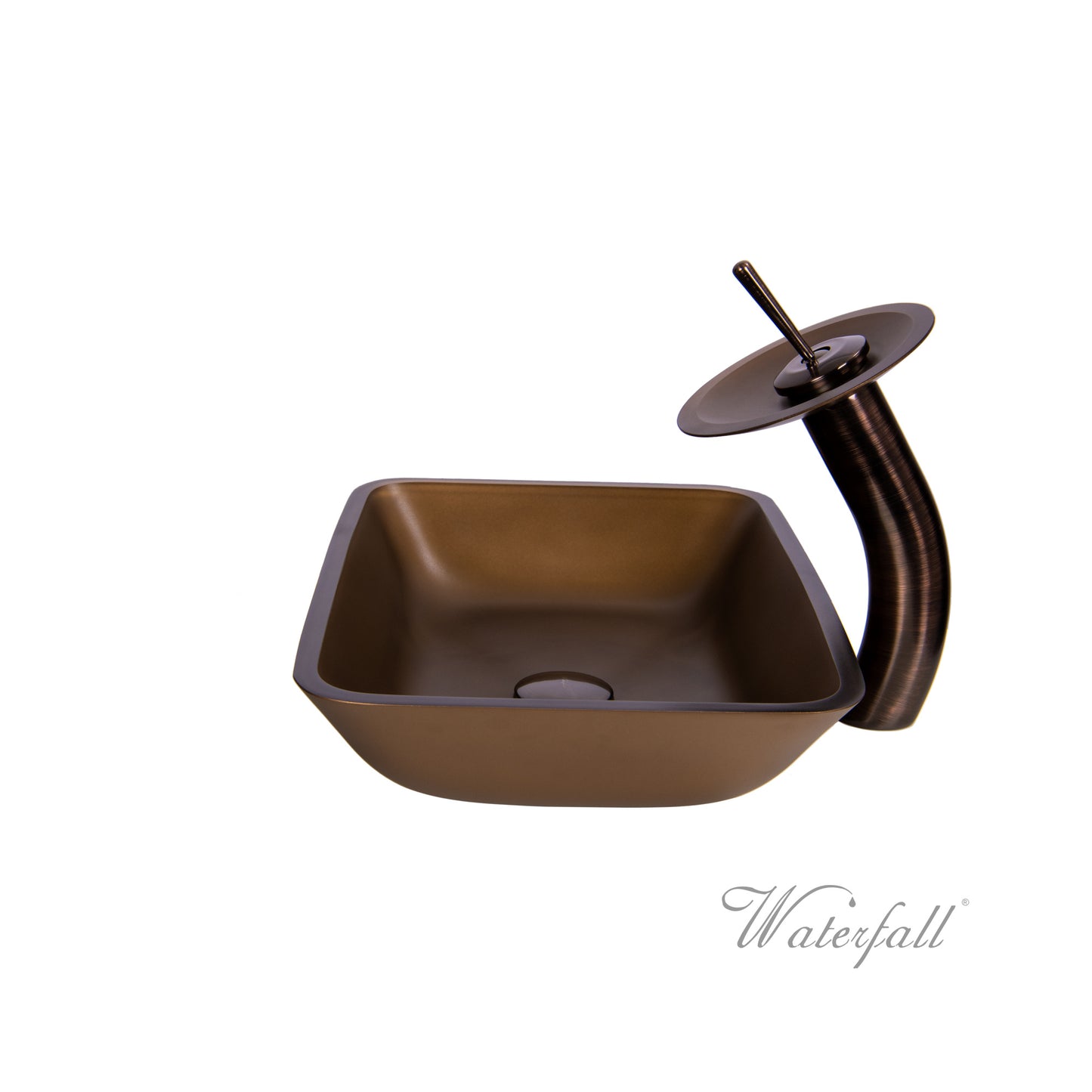 Waterfall® Faucet with Allure Sand Brown Sink - Combo