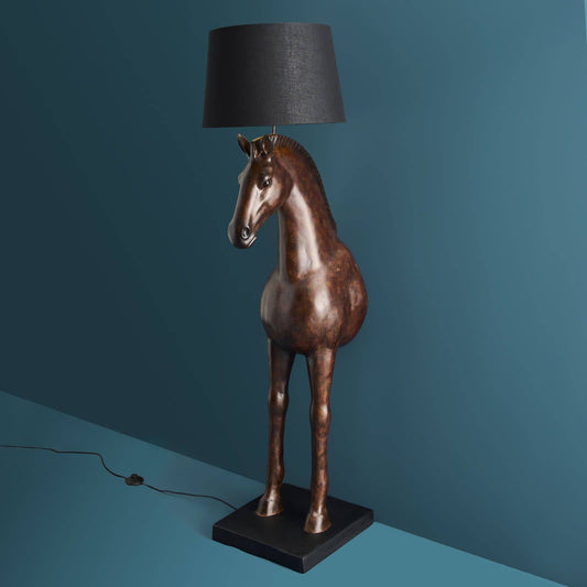 Brown Floor Lamp Horse Amadeus