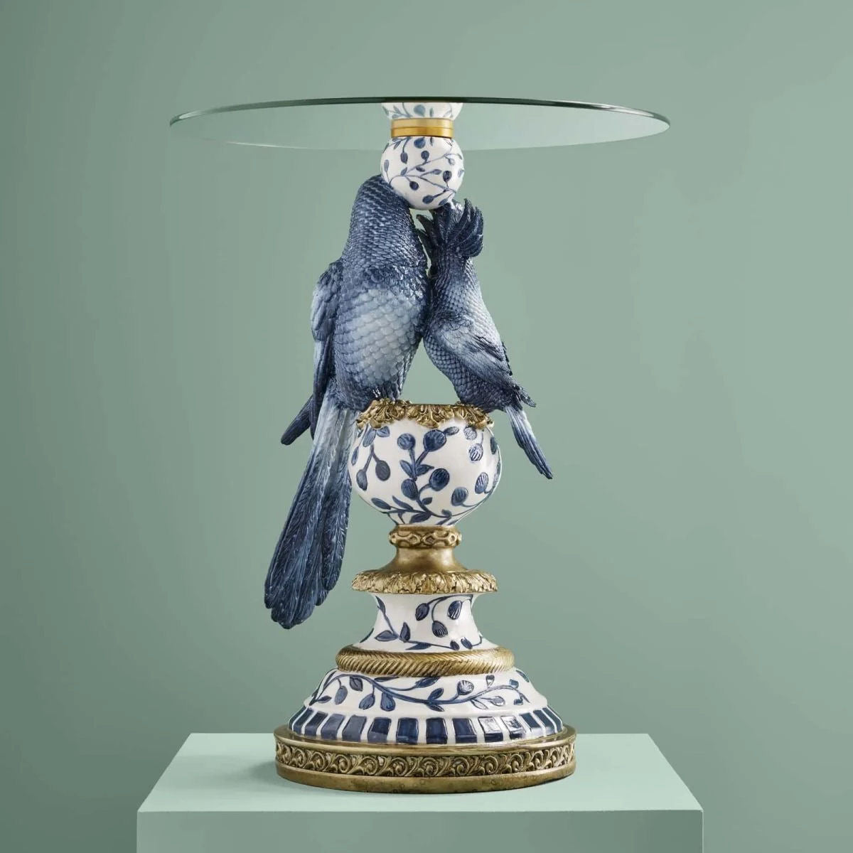 Side Table with Parrots by Werns
