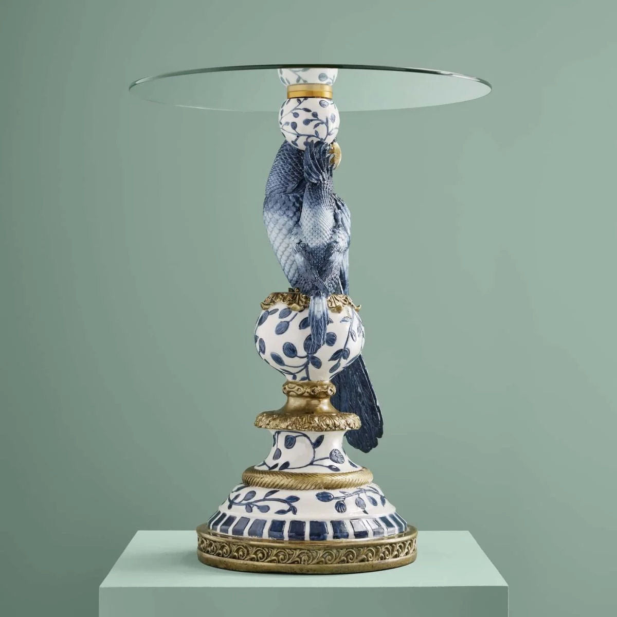Side Table with Parrots by Werns