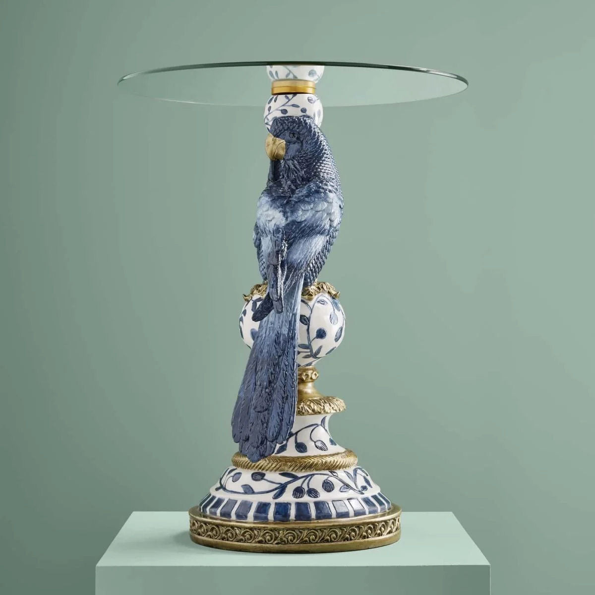 Side Table with Parrots by Werns