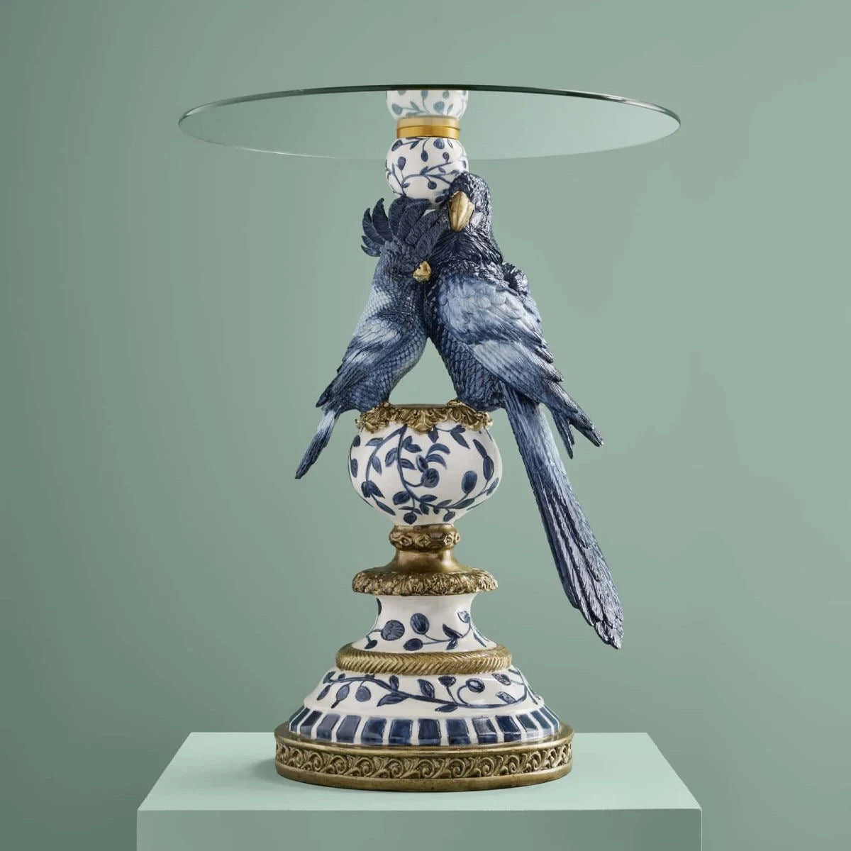 Side Table with Parrots by Werns