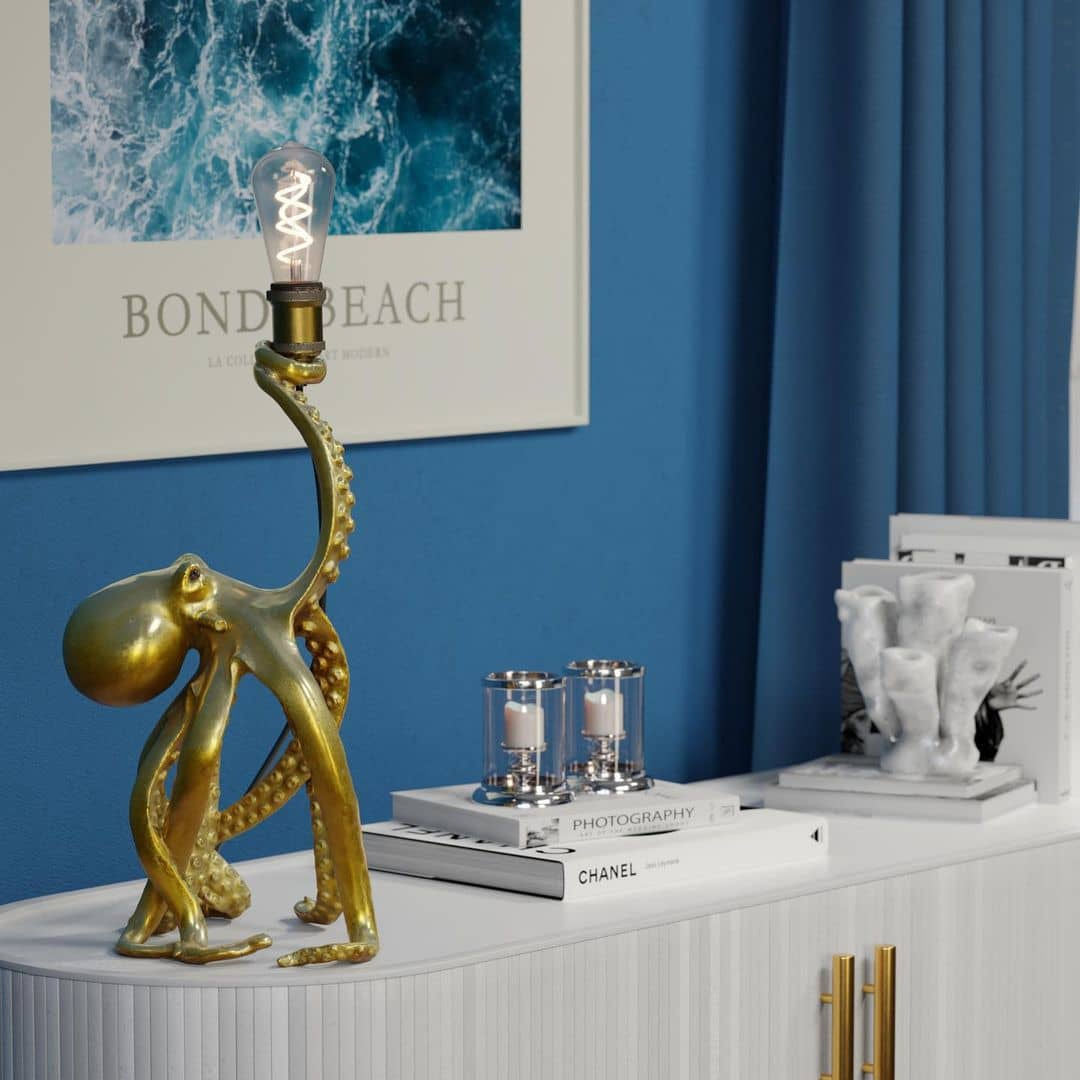 Gold Table Lamp Octopus Otto Octopus (54cm)