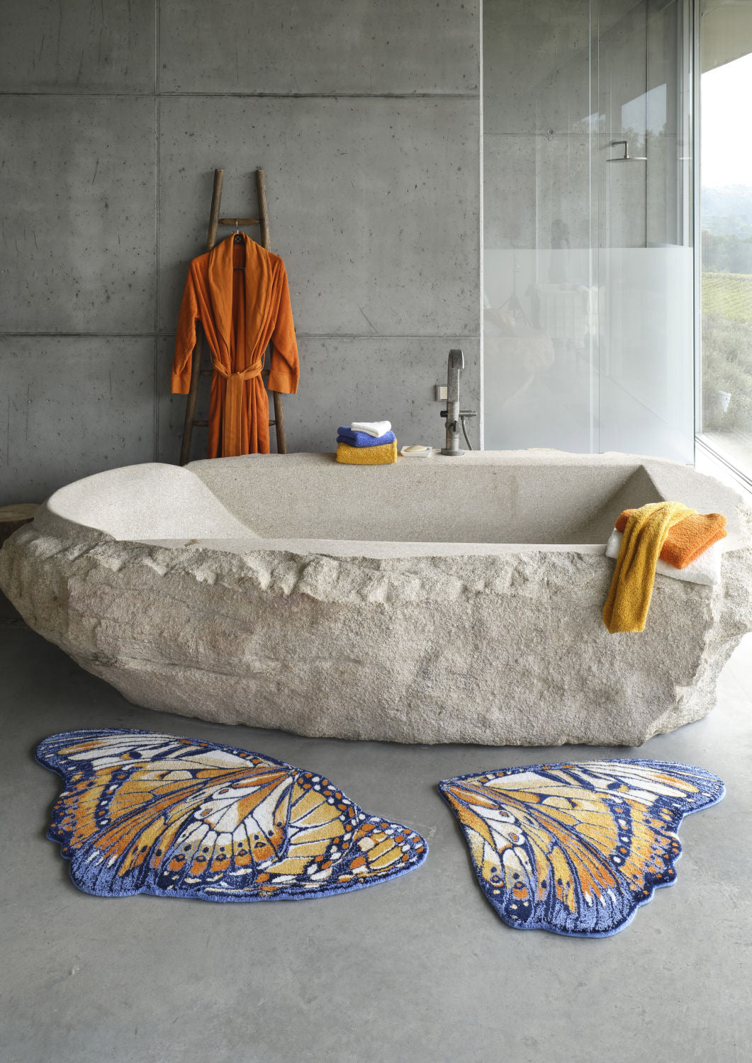 Luxury Egyptian Cotton Bathroom Rug Mariposa by Abyss & Habidecor
