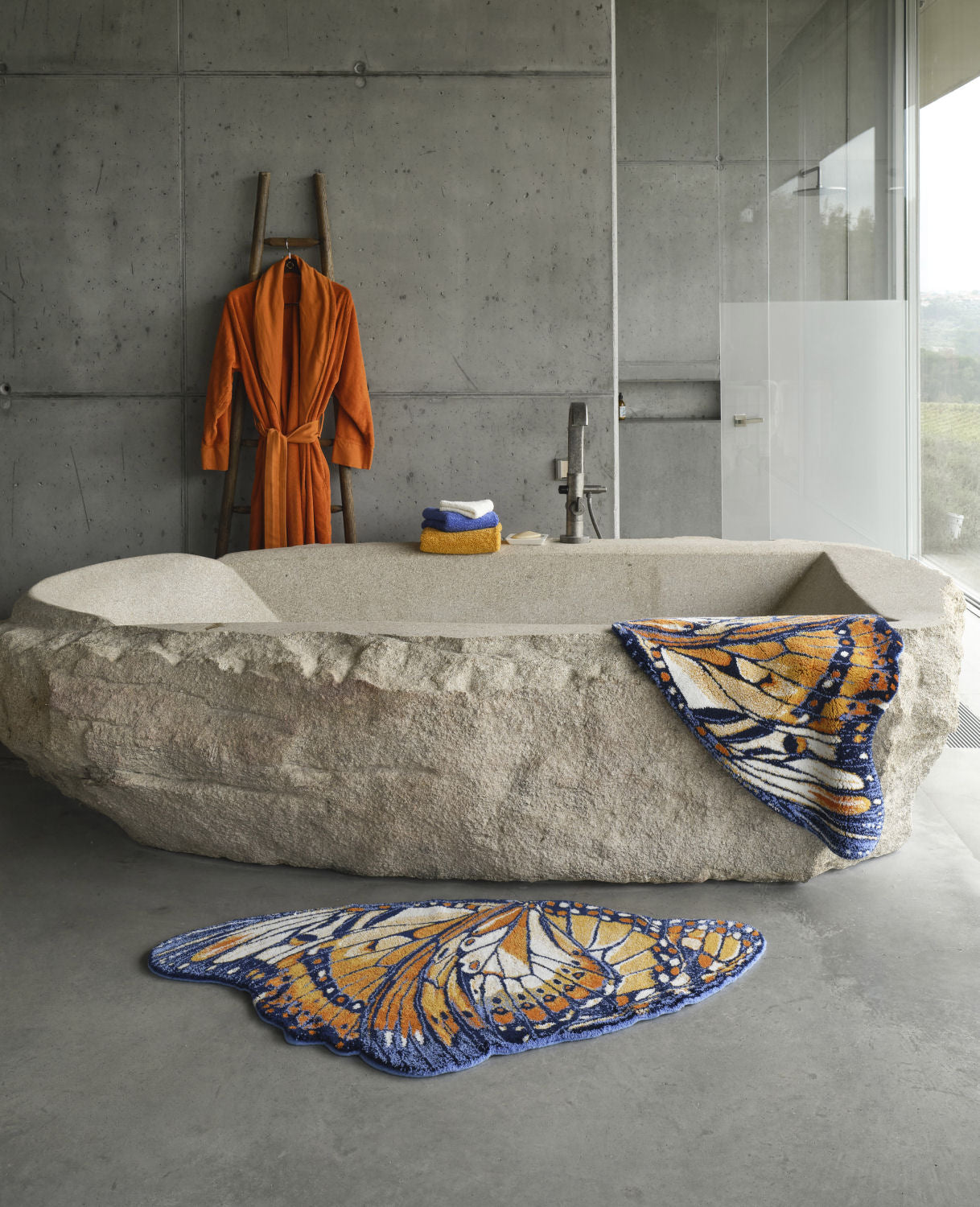 Luxury Egyptian Cotton Bathroom Rug Mariposa by Abyss & Habidecor