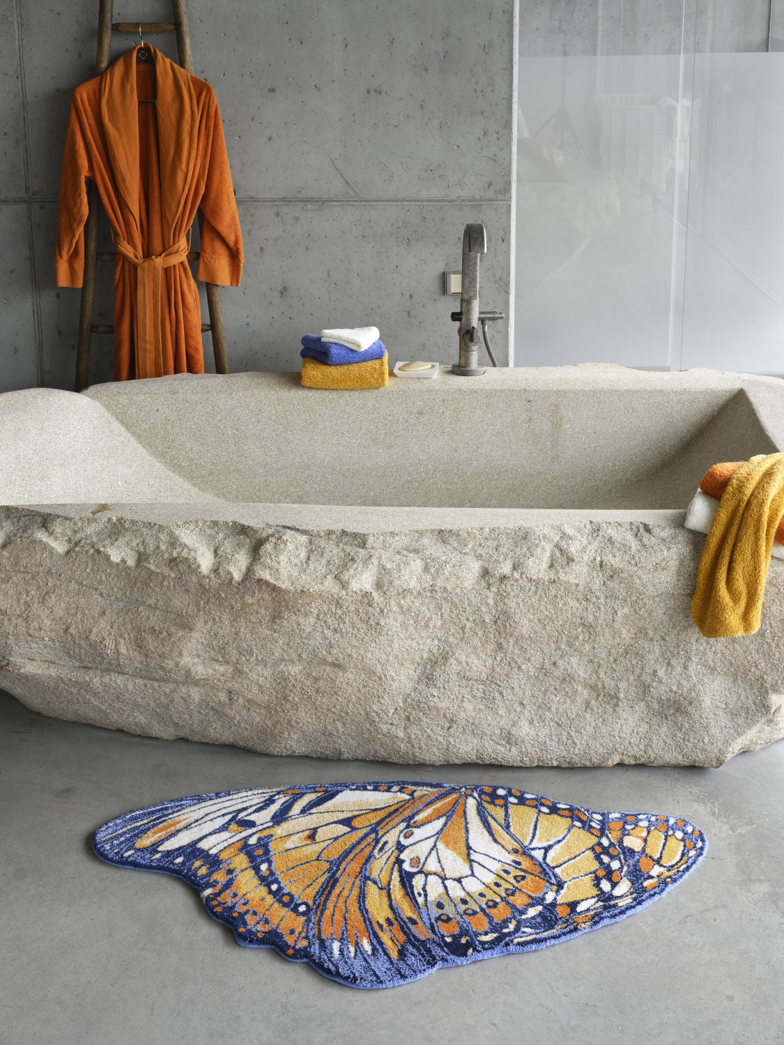 Luxury Egyptian Cotton Bathroom Rug Mariposa by Abyss & Habidecor