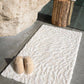 Abyss & Habidecor FLOW Inspired Egyptian Cotton Beige Bathroom Rug - |VESIMI Design| Luxury Bathrooms and Home Decor