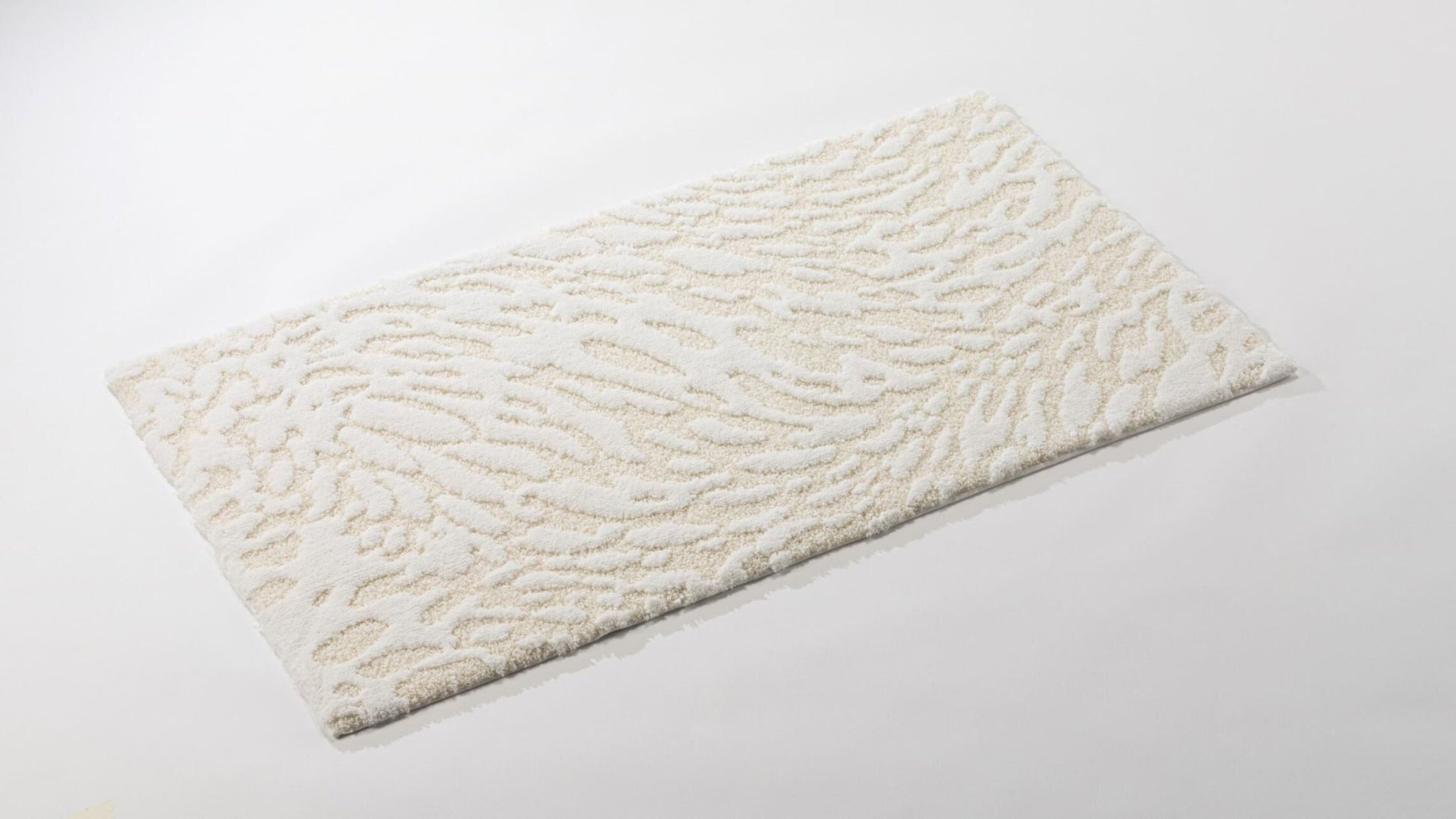 Abyss & Habidecor FLOW Inspired Egyptian Cotton Beige Bathroom Rug - |VESIMI Design| Luxury Bathrooms and Home Decor