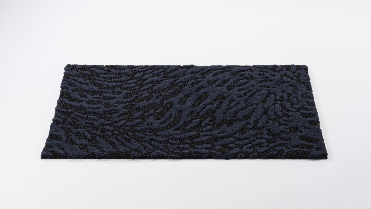 Abyss & Habidecor FLOW Inspired Egyptian Cotton Black Bathroom Rug - |VESIMI Design| Luxury Bathrooms and Home Decor