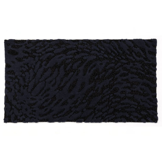 Abyss & Habidecor FLOW Inspired Egyptian Cotton Black Bathroom Rug - |VESIMI Design| Luxury Bathrooms and Home Decor