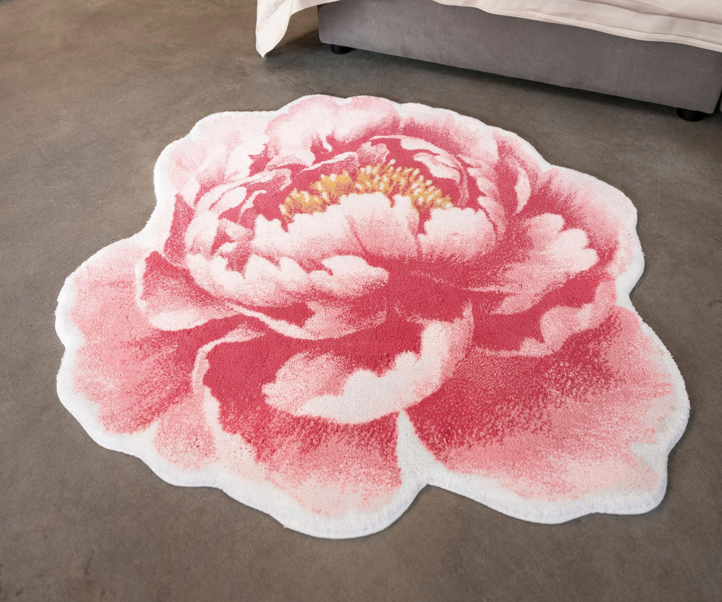 Abyss & Habidecor PIVOINE Pink Egyptian Cotton Bathroom Rug - |VESIMI Design| Luxury Bathrooms and Home Decor