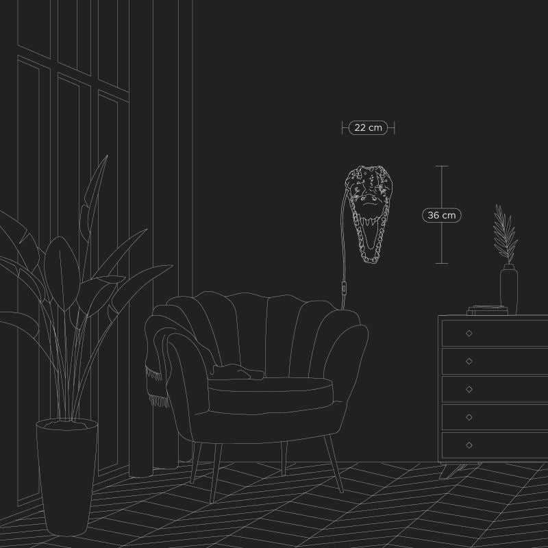 Alberto The Aligatore Design Wall Lamp - |VESIMI Design| Luxury Bathrooms and Home Decor