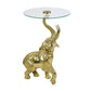 Aluminium Side Table Kimba, Gold - |VESIMI Design| Luxury Bathrooms and Home Decor