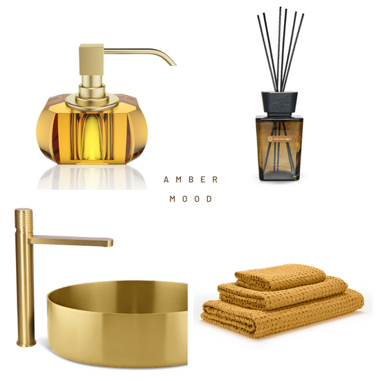 Matt Champagne Gold Bathroom Faucets Accessories