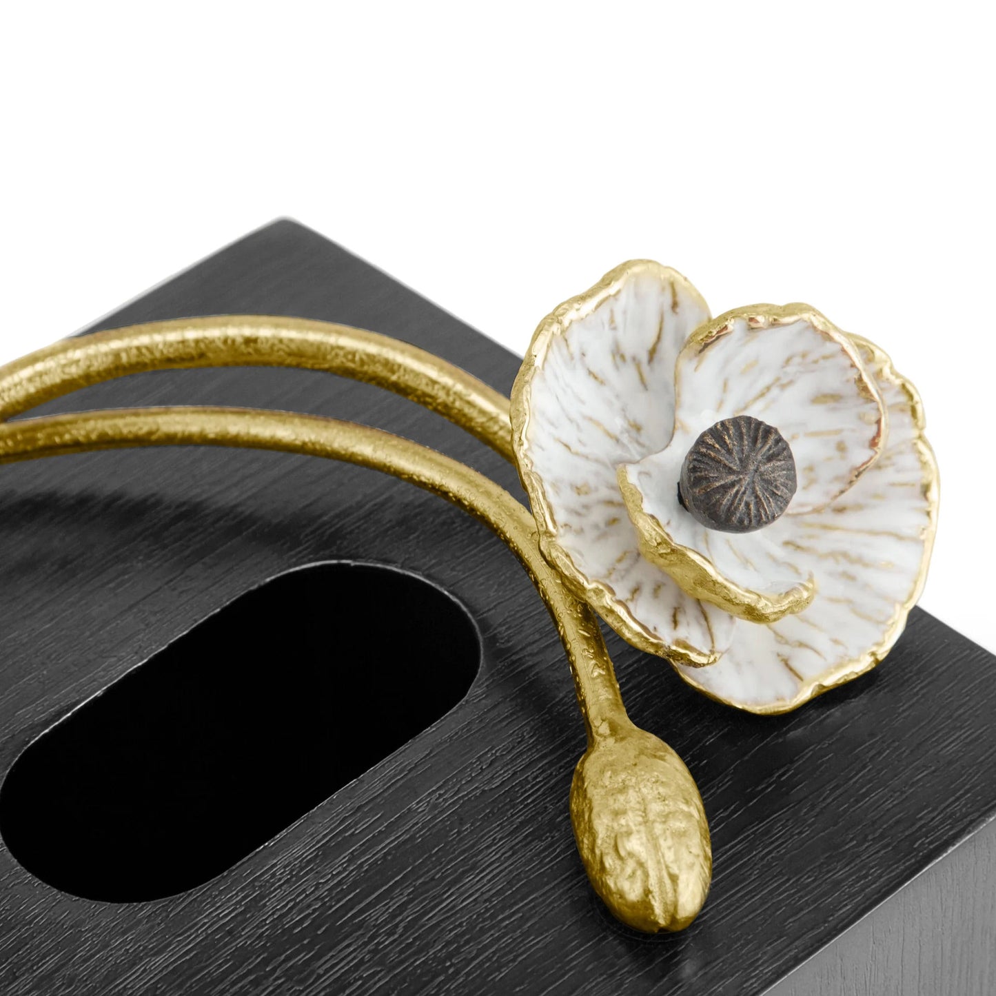 Anemone Bath Collection - Tissue Box - Square by Michael Aram