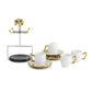 Anemone Demitasse Set - Set with Stand by Michael Aram
