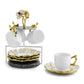 Anemone Demitasse Set - Set with Stand by Michael Aram