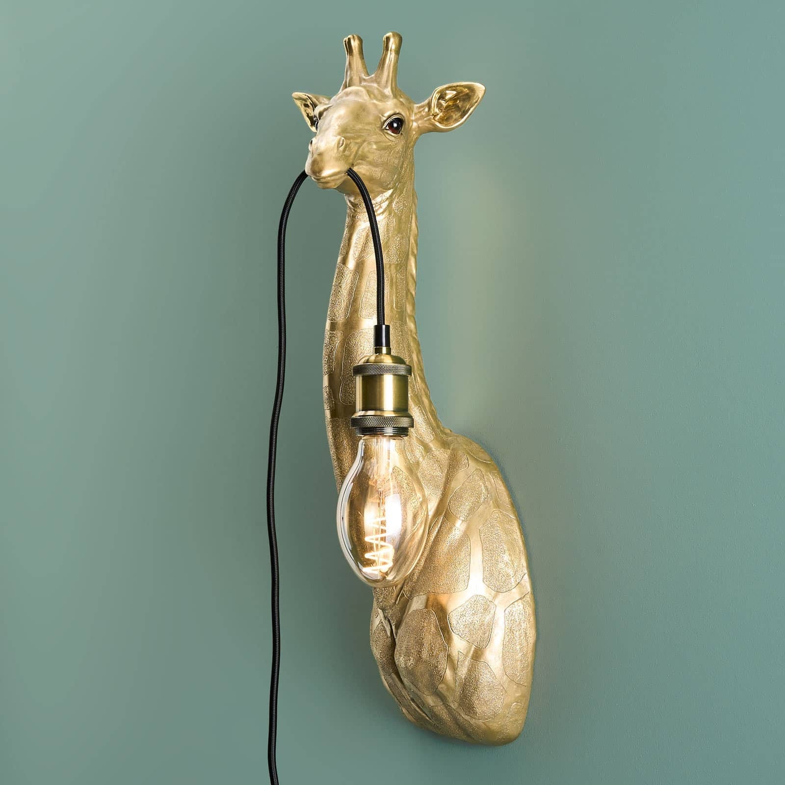 Animal Design Wall Lamp Giraffe Lucie, Gold - |VESIMI Design| Luxury Bathrooms and Home Decor