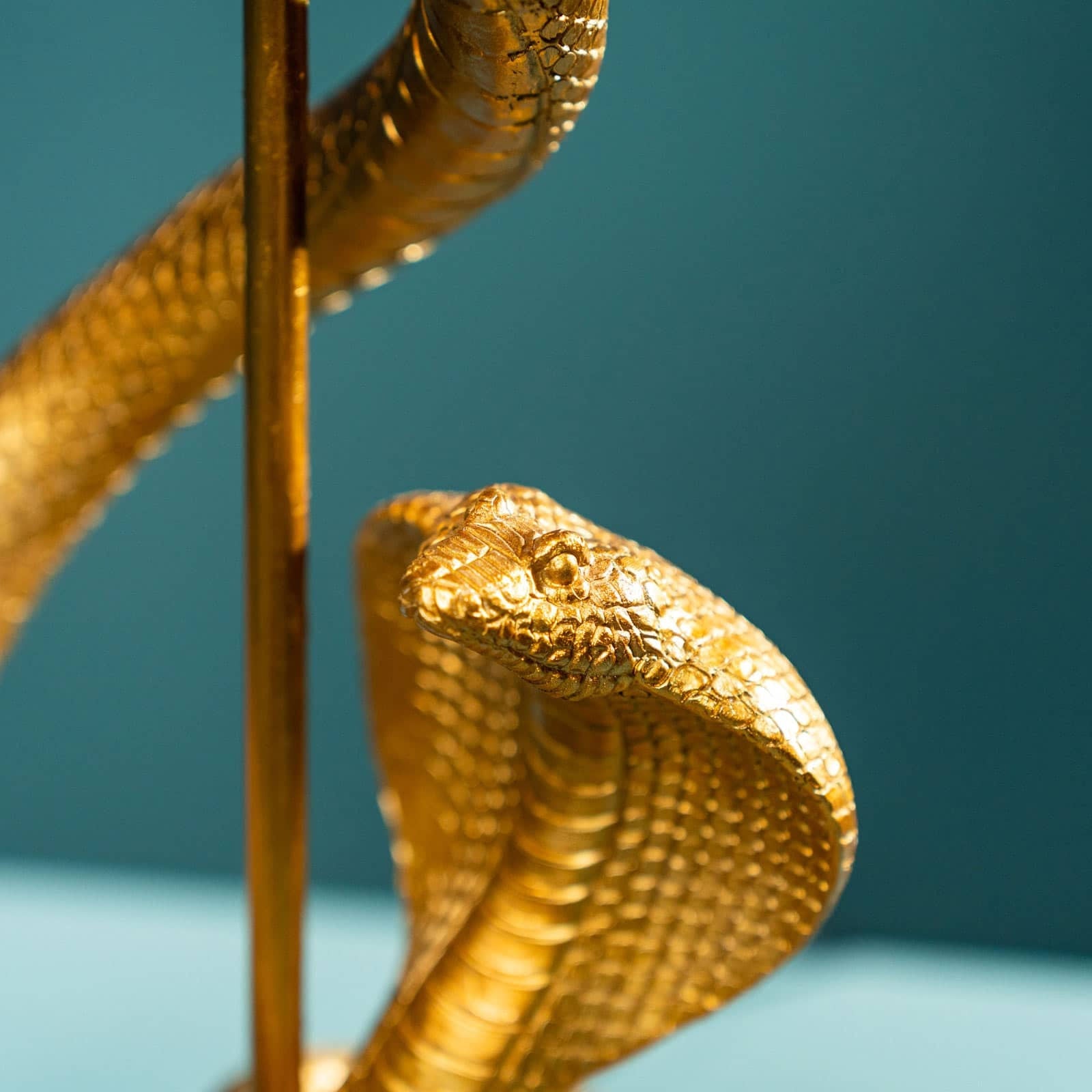 Antique Gold Snake Table Lamp Simon - |VESIMI Design| Luxury Bathrooms and Home Decor