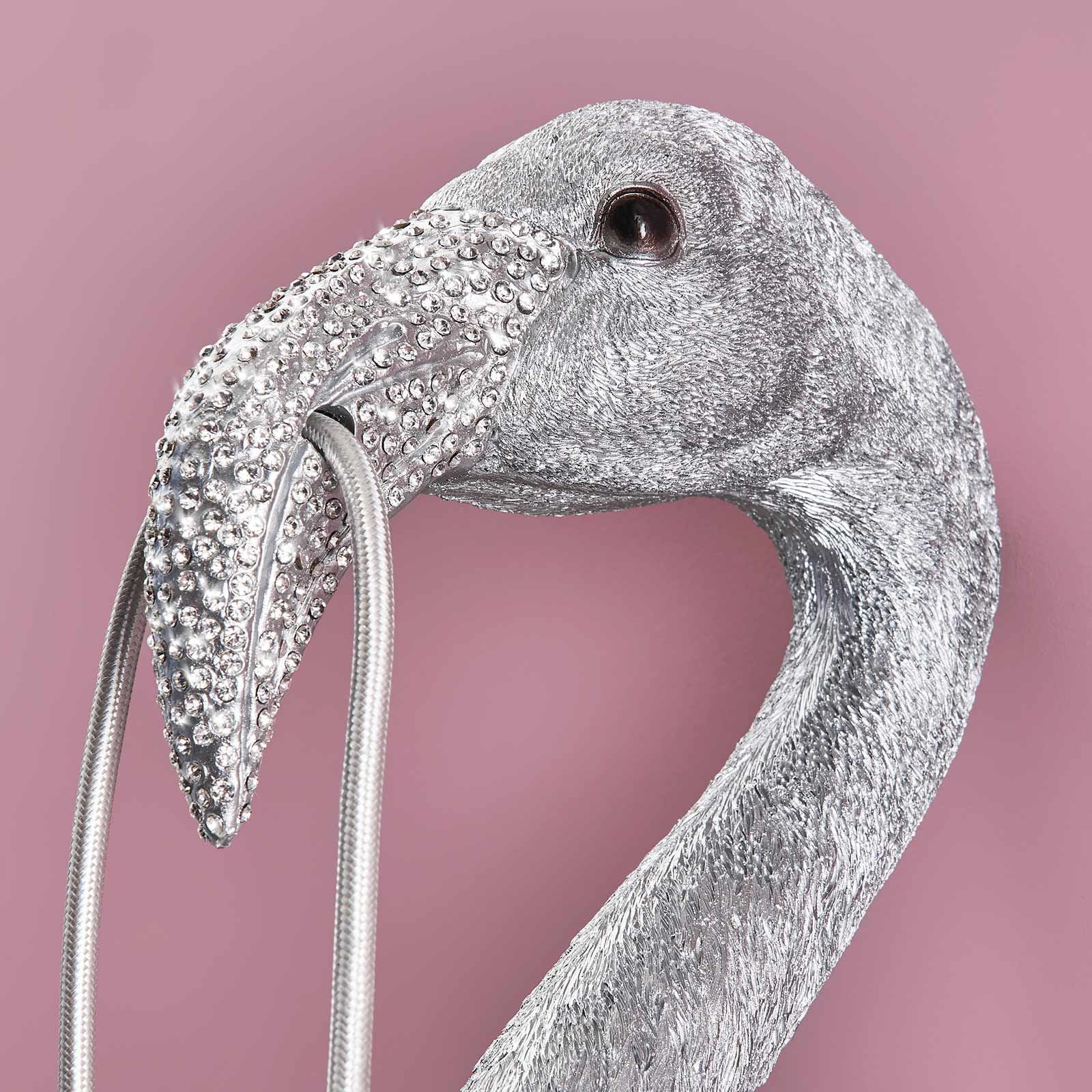 Baby Flamingo Tiffany Wall Lamp, Silver (Copy) - |VESIMI Design| Luxury Bathrooms and Home Decor