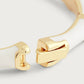 Bamboo Enameled Hinged Bangle by Anabel Aram