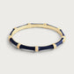 Bamboo Enameled Hinged Bangle by Anabel Aram