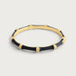 Bamboo Enameled Hinged Bangle by Anabel Aram
