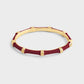 Bamboo Enameled Hinged Bangle by Anabel Aram