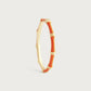 Bamboo Enameled Hinged Bangle by Anabel Aram