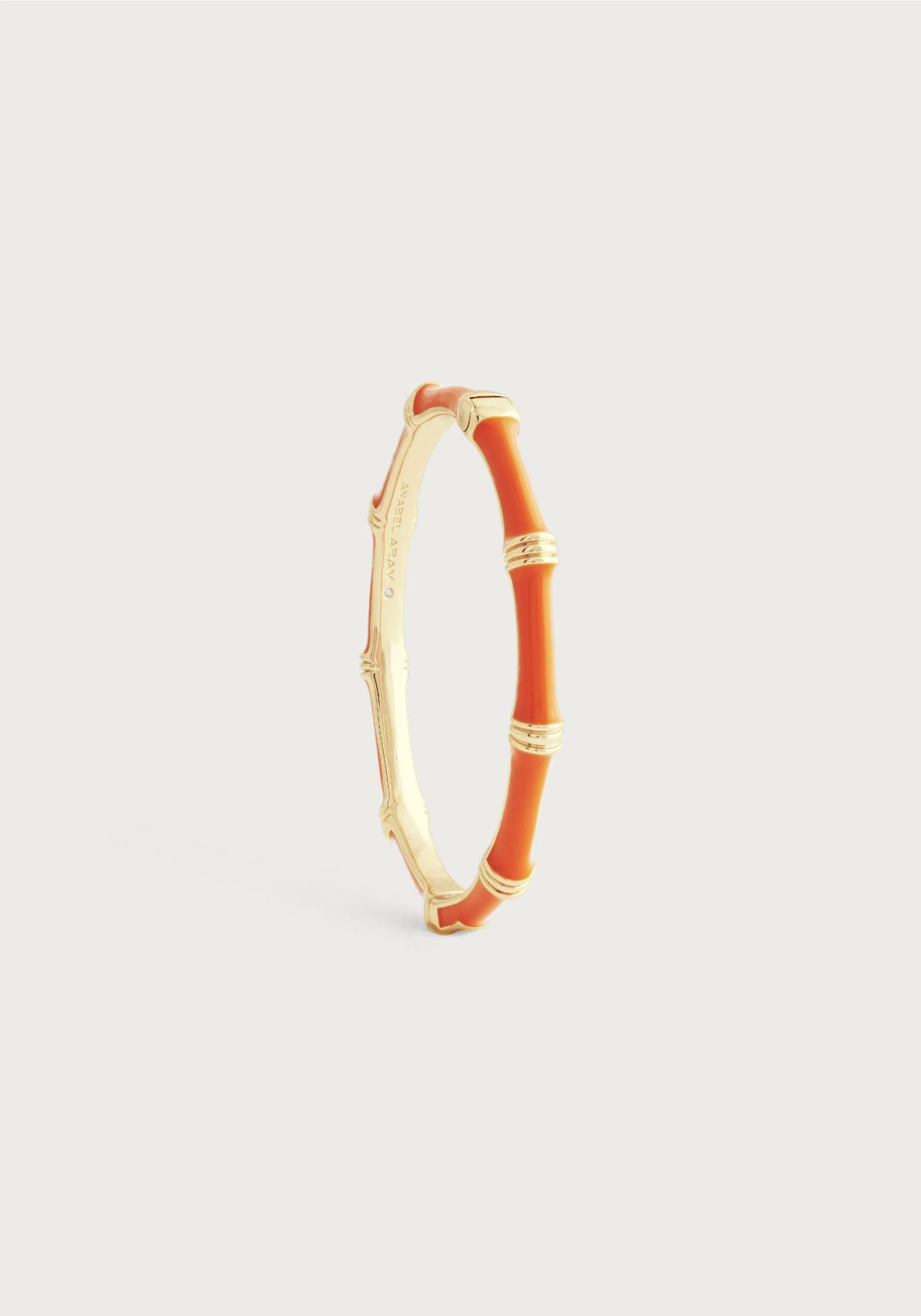 Bamboo Enameled Hinged Bangle by Anabel Aram