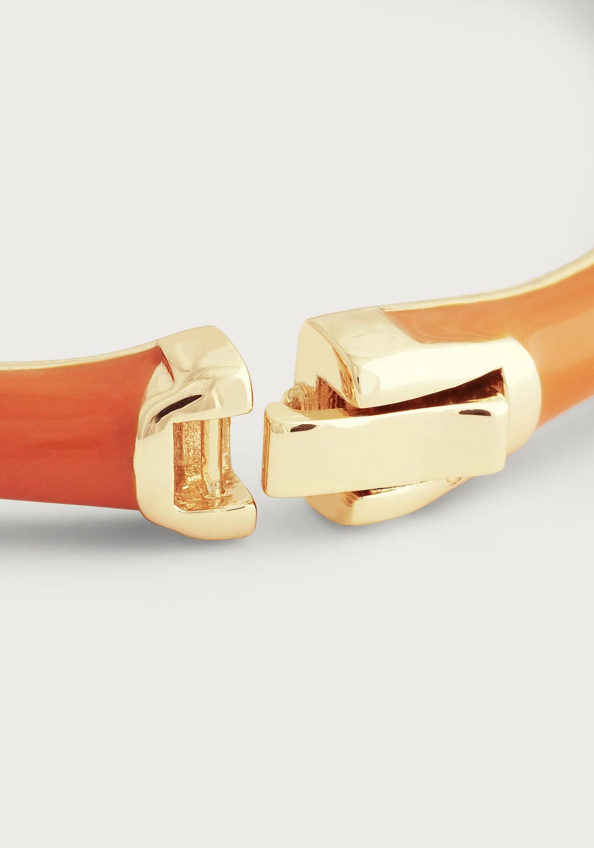 Bamboo Enameled Hinged Bangle by Anabel Aram