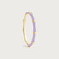 Bamboo Enameled Hinged Bangle by Anabel Aram