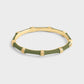 Bamboo Enameled Hinged Bangle by Anabel Aram