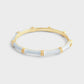 Bamboo Enameled Hinged Bangle by Anabel Aram
