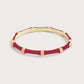 Bamboo Enameled Hinged Bangle by Anabel Aram