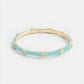 Bamboo Enameled Hinged Bangle by Anabel Aram