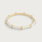 Bamboo Enameled Hinged Bangle by Anabel Aram