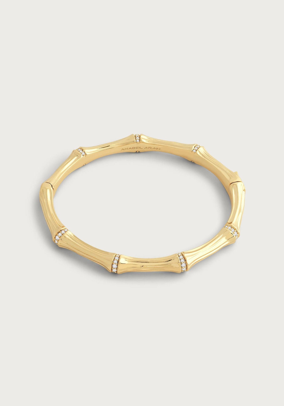 Bamboo Hinged Bangle by Anabel Aram
